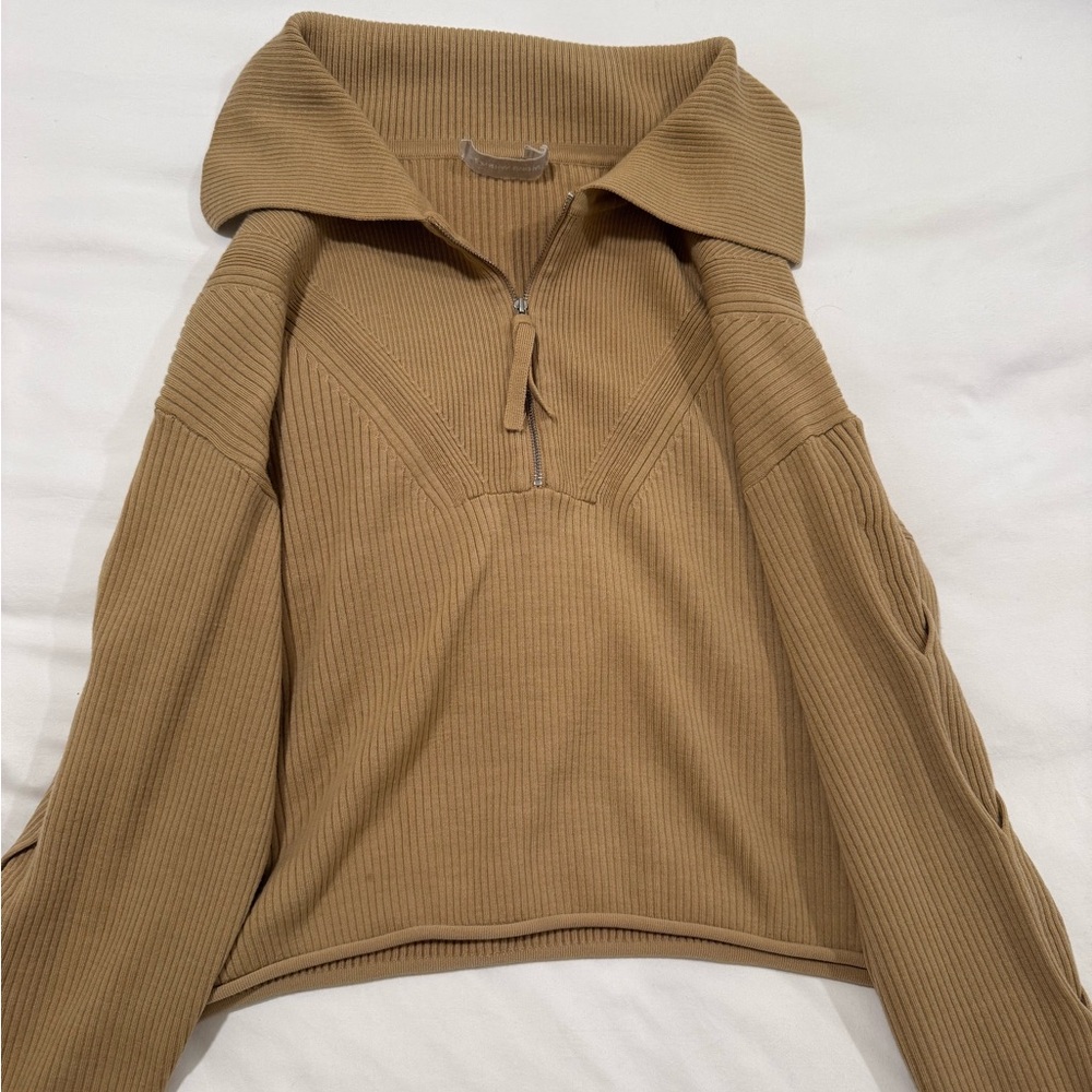 Jonathan Simkhai Tan V-Neck Sweater